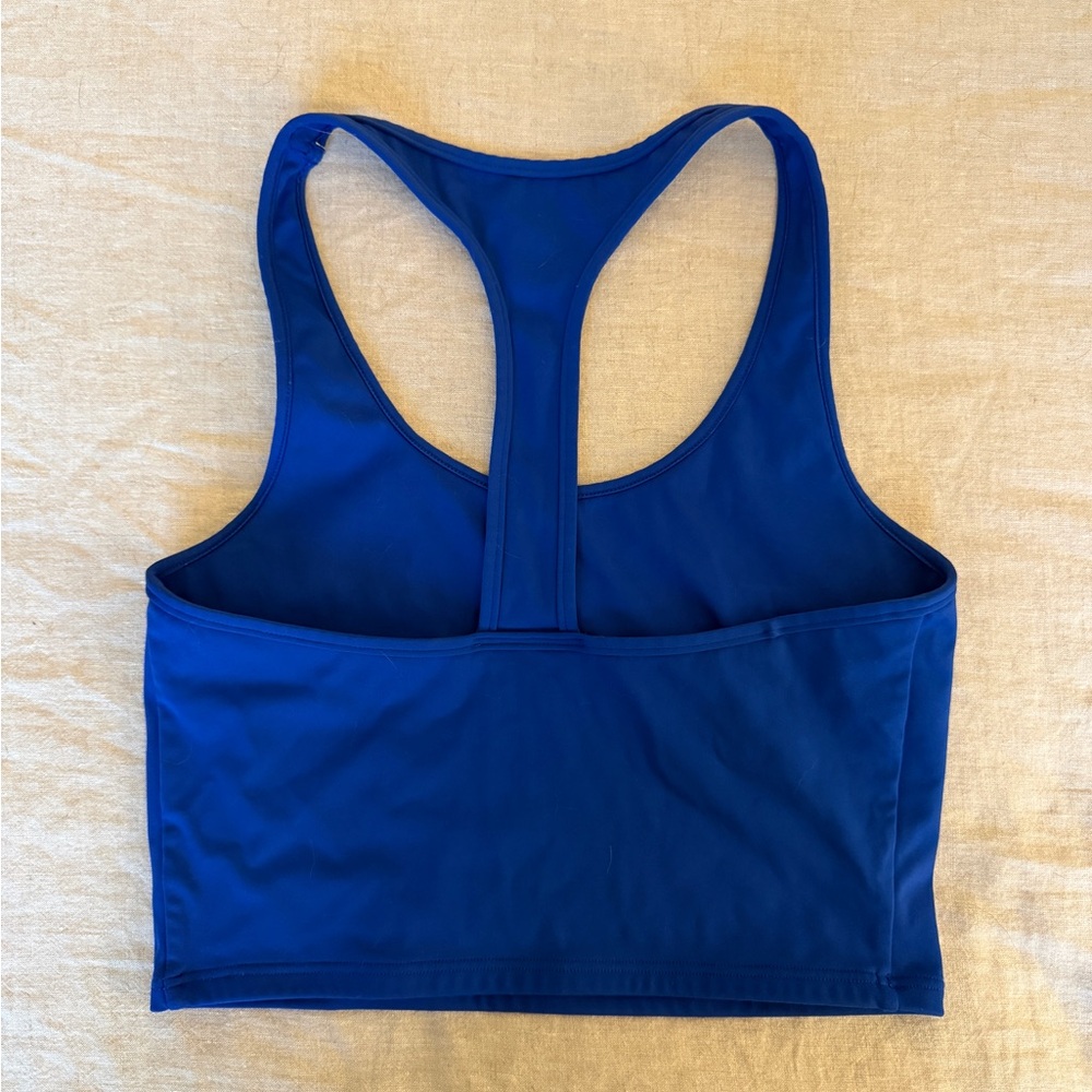 Blue SET Racerback Cropped Tank - Picture 2 of 2